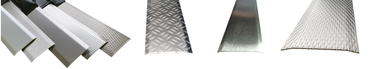 Übergangsprofil und Höhenausgleichsprofiil aus Edelstahl